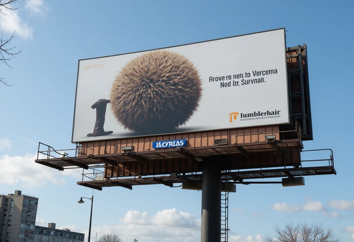 How K18 made its Tumblehair activation, a giant ball of actual human hair